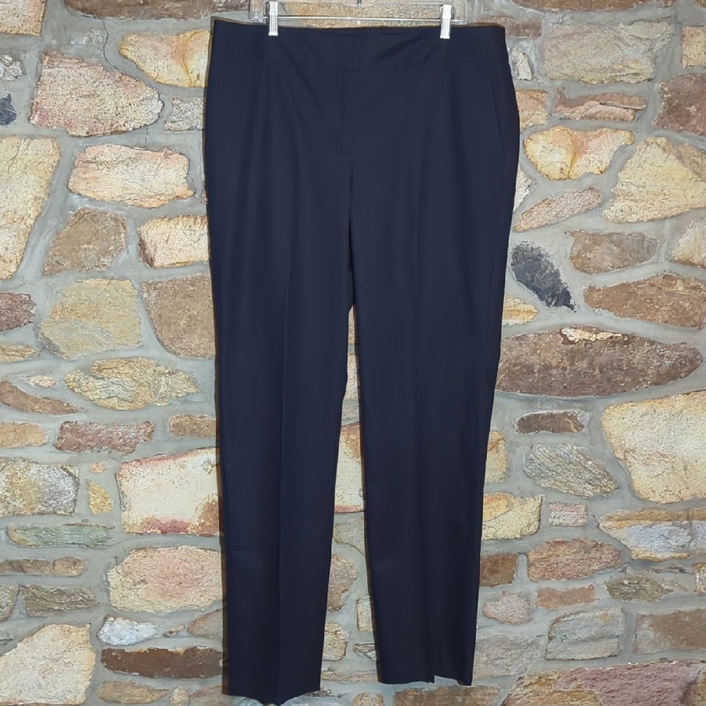 Talbots Navy Blue Signature Trousers 16 Long